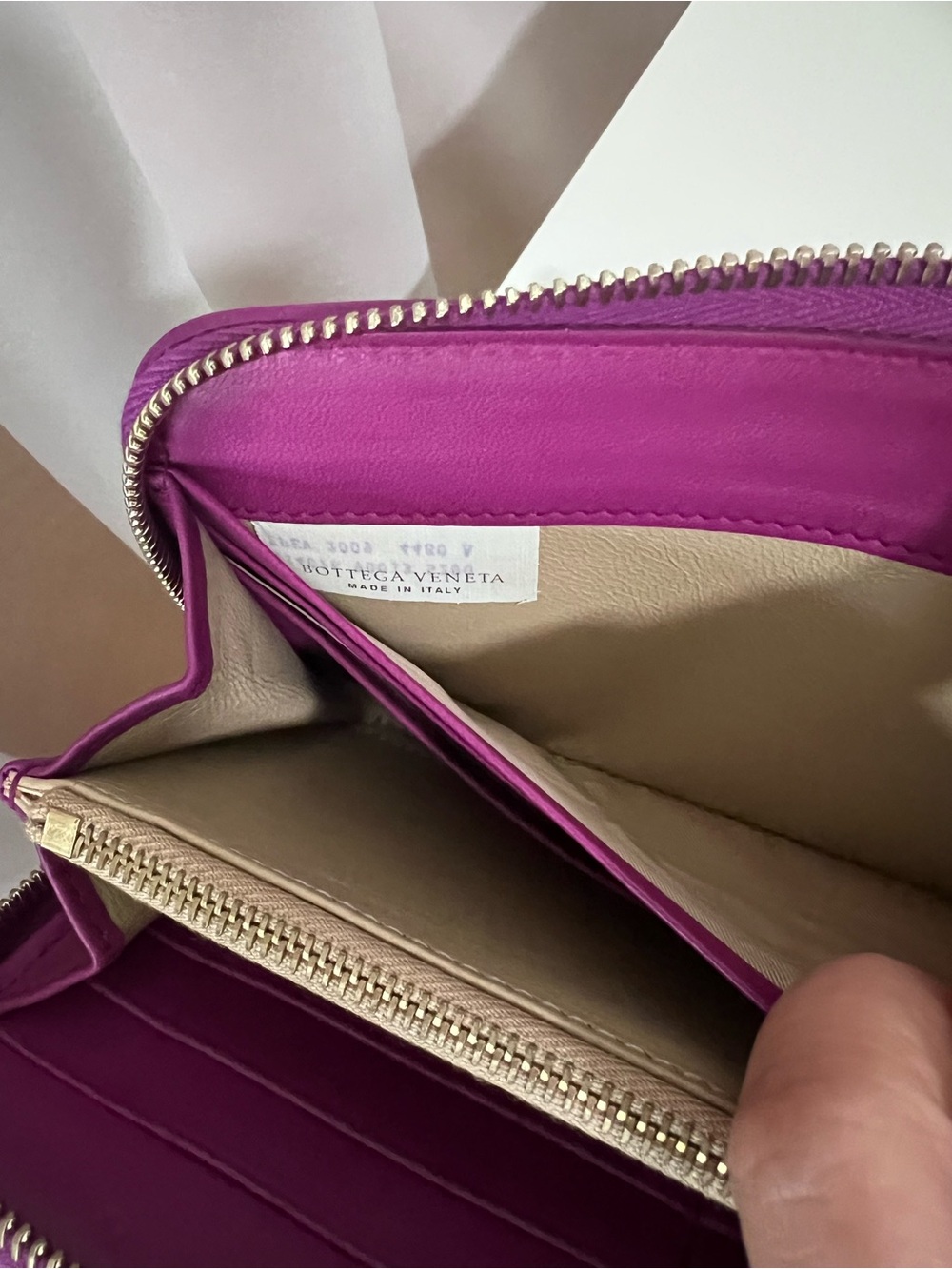 Bottega Veneta Purple Intrecciato Zip Around Wallet - Picture 8 of 10